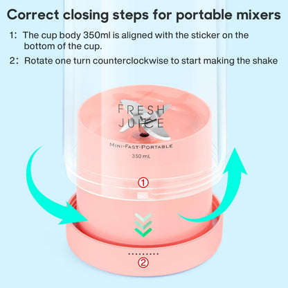 Fresh Juice Portable Wireless Electric Blender
